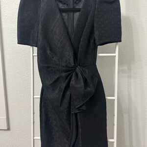 Fashion Nova Black Textured Mini Dress